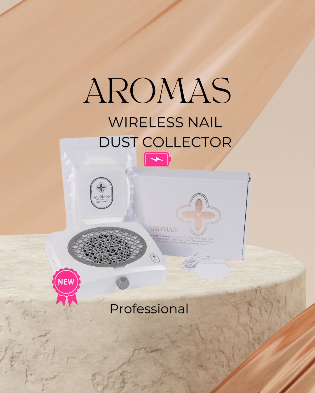 BEME AROMAS ベメ アロマス ネイル 集塵機 2025NEW業界トップ♡アロマス ワイヤレスネイルダストコレクター